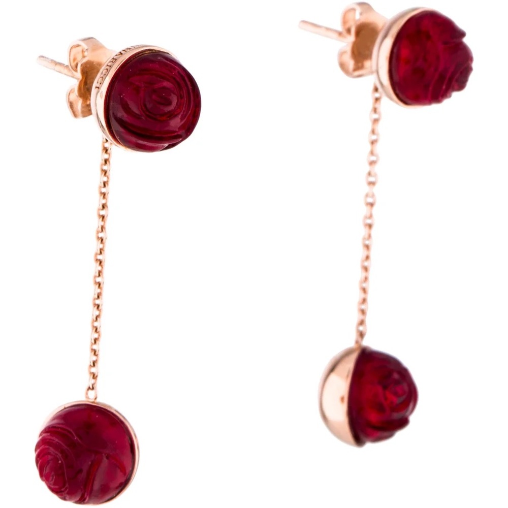 NINA RICCI Rose Drop Earrings